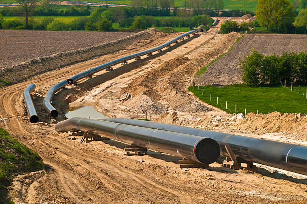 Pipeline under construction